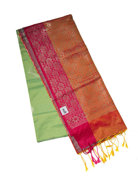 Green with burnt brown