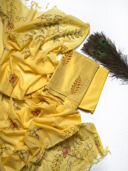Yellow Chanderi Suit